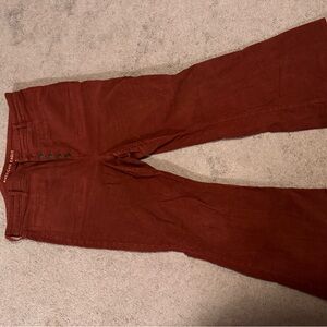 American Eagle Outfitters Rust Flare Jeans
